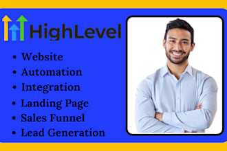 build landing page upsell ghl automation workflow website  integration