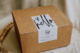 custom packaging stickers for product packaging for small business label design
