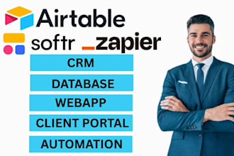 be airtable softr expert, integrate zapier, documint, chatgpt, slack, jotform