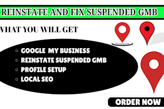 reinstate and fix suspended google my business profile