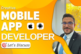 design and develop android and ios mobile apps using flutter or react native