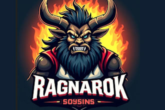 quality ragnarok sport mascot logo for your business