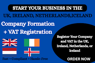do company, vat, epr compliance in the UK, germany, ireland, iceland, sweden