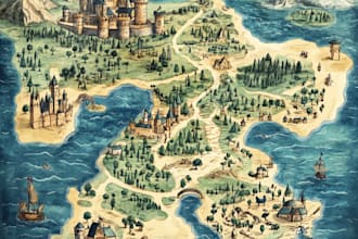 draw  fantasy map, site plan, plat map, site map, neighborhood and  fantasy map