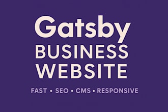 build a fast and SEO friendly gatsby full stack website