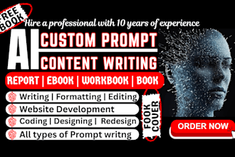 do ai prompt writing for chatgpt technical report content creation, image video