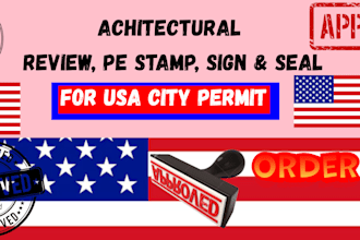 review pe stamp, blueprint USA mep drawing 2d floor plan site for us city permit