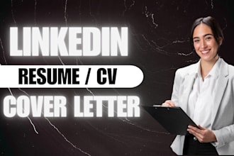build ats friendly resume, cover letter and linkedin profile