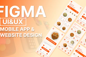 design mobile app UI UX design, wireframe figma prototype