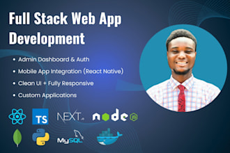 web application, full stack developer, react, nextjs, node and express ms azure
