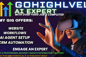 setup gohighlevel ai CRM automation, expert, ai agent ghl, gohighlevel website