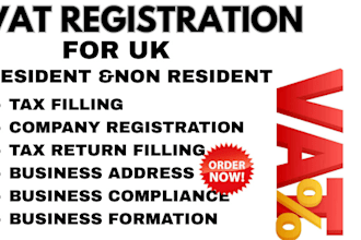 do UK vat registration, vat return filing,utr,eori, and ein numbers