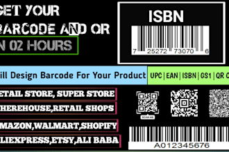 create barcode labels or qr codes for you in 1 hour