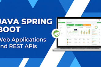 develop java spring boot and backend web application