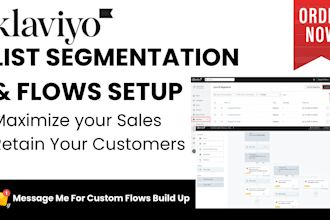 setup klaviyo list segmentation, klaviyo email flows to boost sales, conversions