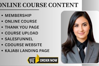 create engaging ebook, online course content, lesson plans, udemy course videos