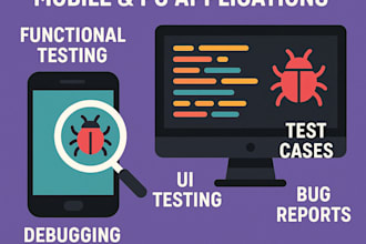 qa test website and app with UI UX and functionality testing