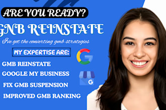 setup reinstate suspended gmb profile google my business listing citation
