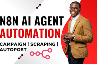 n8n ai agent n8n workflow n8n ai automation for campaign, autopost, web scraping