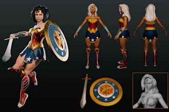 create 3d character models