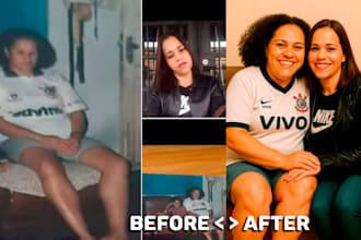 create a touching photo montage with someone you miss