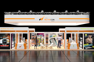 craft premium 3d exhibition stand designs for global events