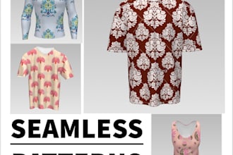 do custom seamless pattern designs for fabric textile