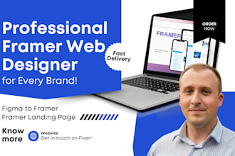 build framer website, framer landing page, figma to framer website