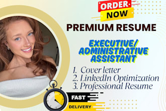 design a polished administrative resume or executive resume to boost your career