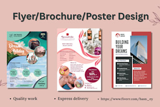 design custom flyer, poster or banner
