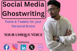 ghostwrite social media posts for your personal brand