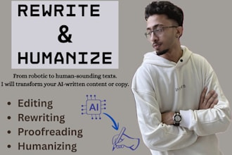 rewrite and humanize your written content