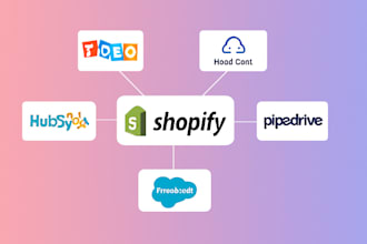 shopify hubspot pipedrive API integration services