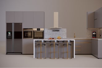 remodel 3d interior design,modern apartment,kitchen render,living room,floorplan
