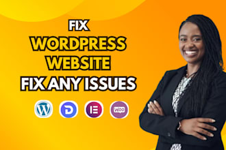 fix wordpress elementor errors, responsive issues css divi page expert help divi