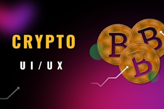create modern UI UX for your web3, nft, crypto or blockchain app