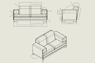 make 3d product designs with technical drawings