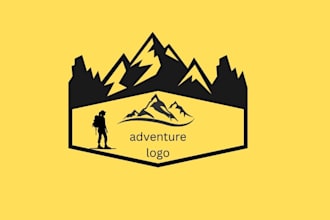 do modern adventure or travel logo design
