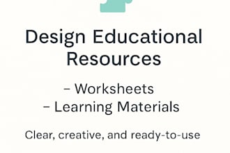 design worksheets and educational resources