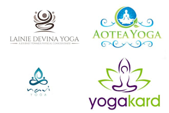 make modern sacred geometry, mystical, yoga, holistic, spiritual logo design