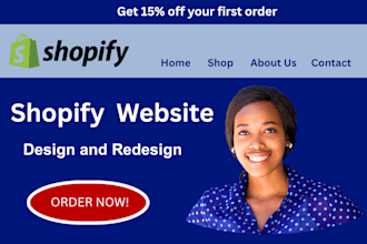 do shopify ecommerce website development, shopify store design