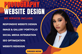 create a responsive photography website, photography website portfolio website