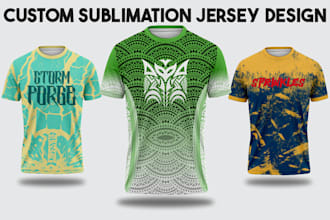 create a custom sublimation tshirt design with 24 hour delivery