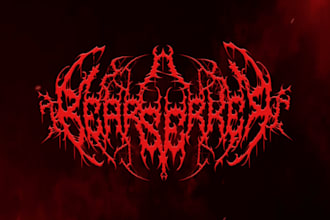 create metal, brutal, death metal logo for your band, brand