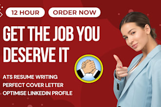 professionally write your resume or cover letter and linkedin