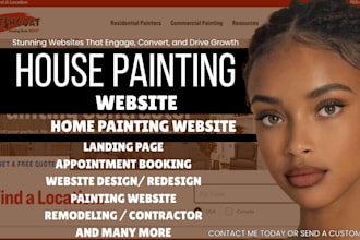 home painting website home renovation handyman website contractor landing page