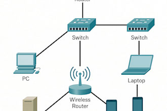 cisco, packet, tracer, gns3, computer networking assignment