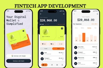 develop your fintech app neo bank app payment app loan app