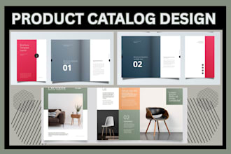 design product catalogue, catalog, sell sheet, brochure, and magazine layouts
