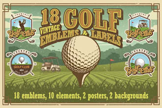 design modern vintage sports golf club logo for your brand